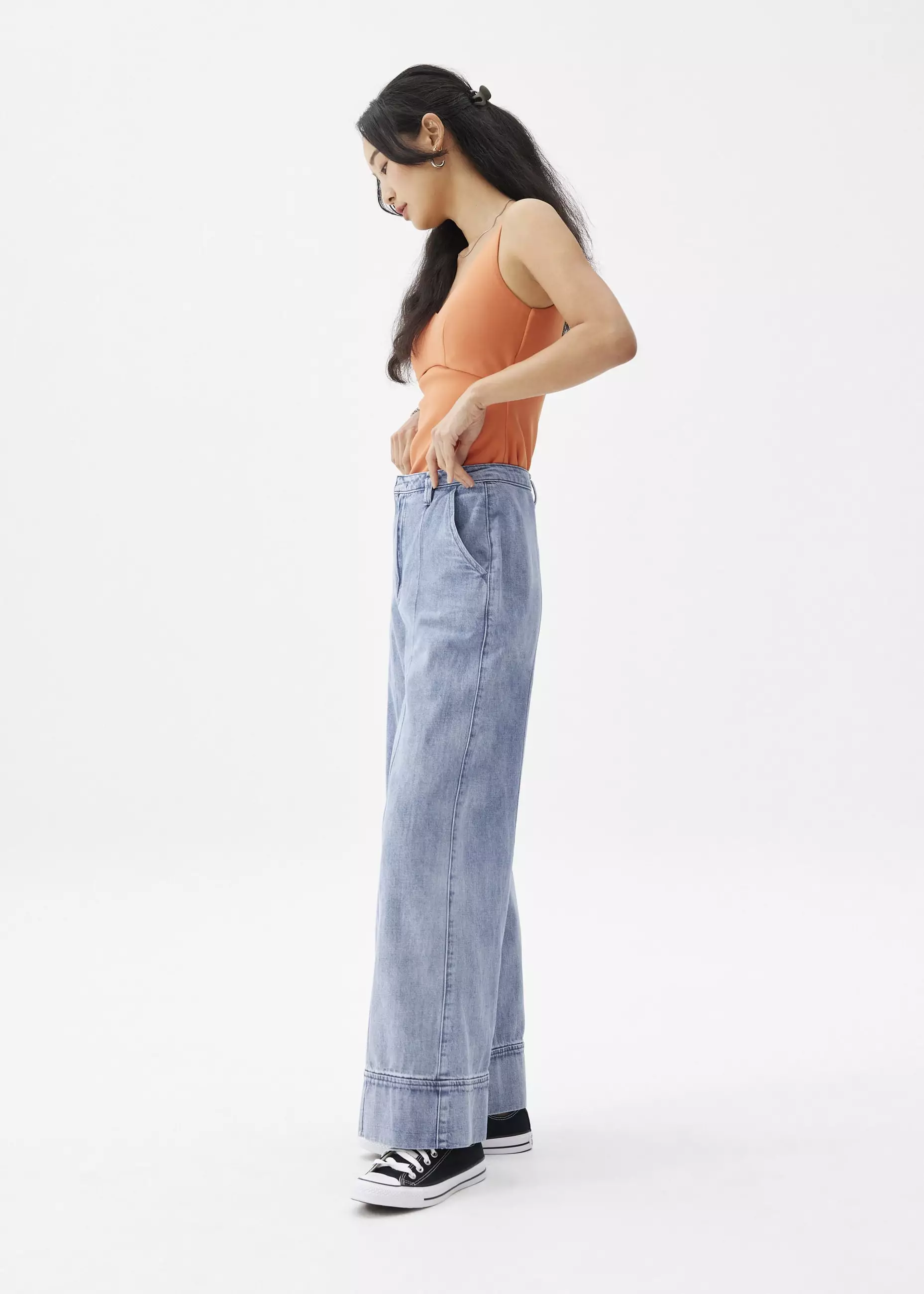 Celana Wanita - Denim Wide Leg Jeans