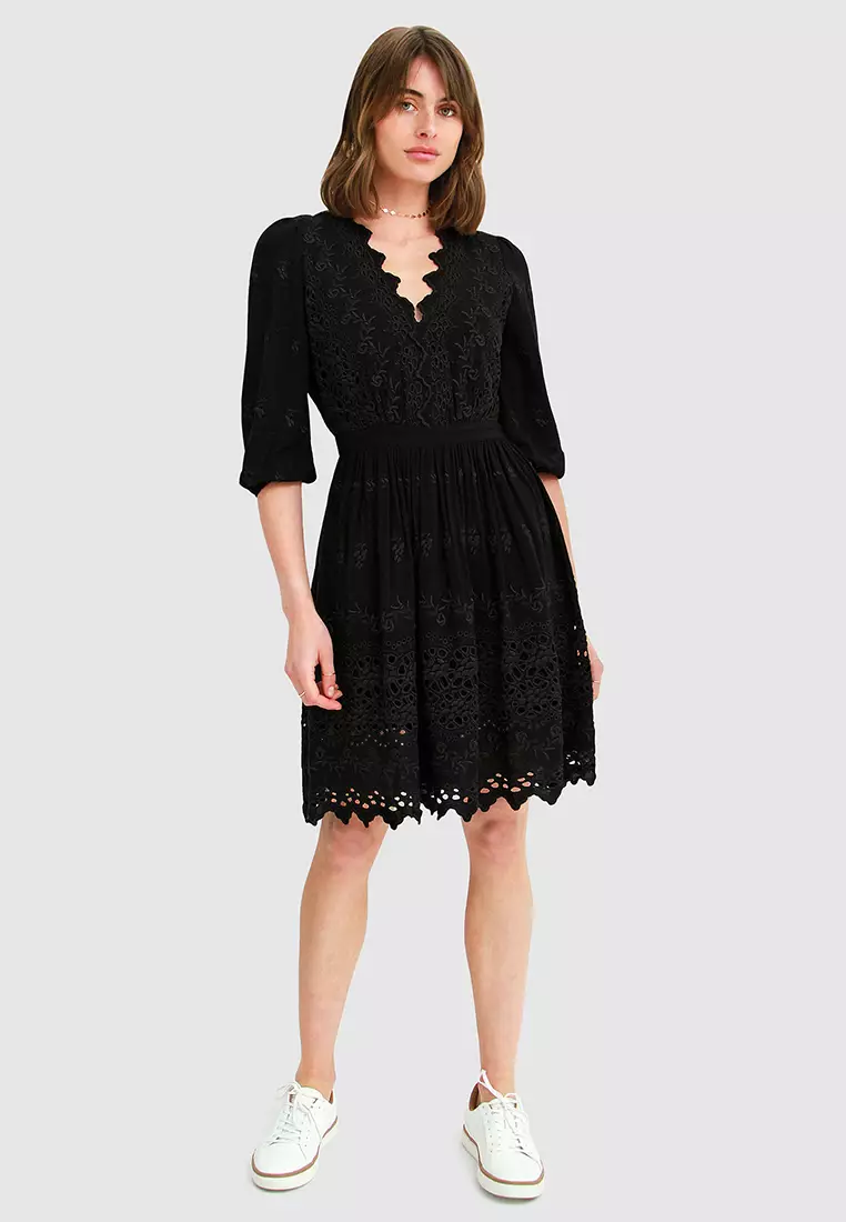 Sweet Talk Eyelet Mini Dress