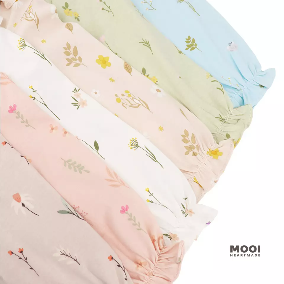 Mooi Atasan Anak Perempuan Erica Ruffle Top V1 - Latte