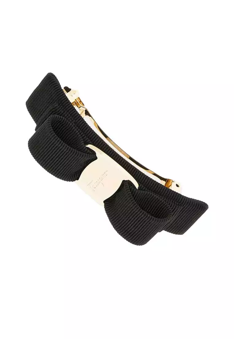 Vara Bow Hairclip Black/Gold 495450
