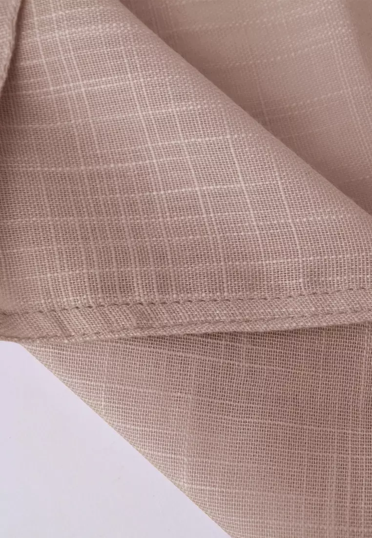 Cotton Bee - Nakeya Shawl | Hijab Pashmina | Viscose Linen - Choco Mocha