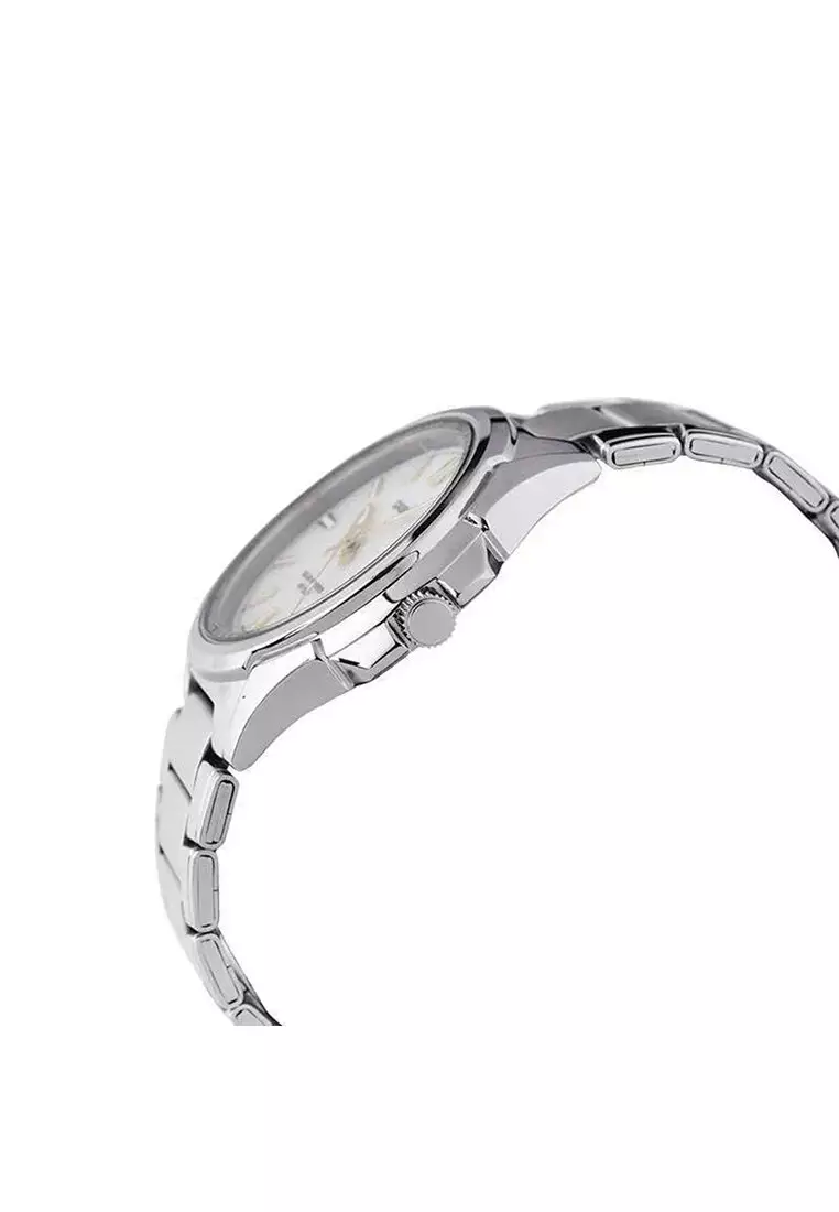MTP-1370D-7A3 Men Analog Watch with Silver Stainless Steel Band