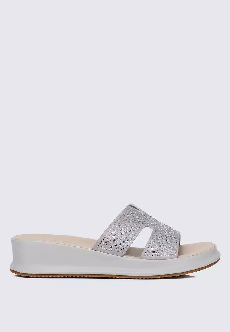 Discount on My Ballerine  shoes - SKU: My Ballerine Gentle Feet Comfy Wedges In Grey