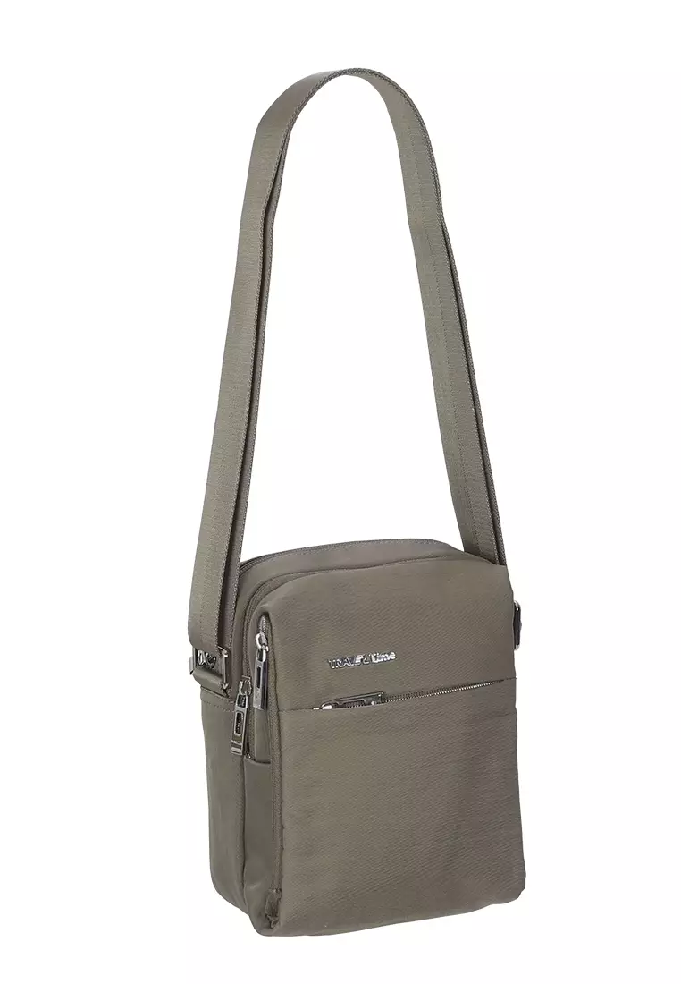 Travel Time Shoulder Bag 680-710549022 - Khaki