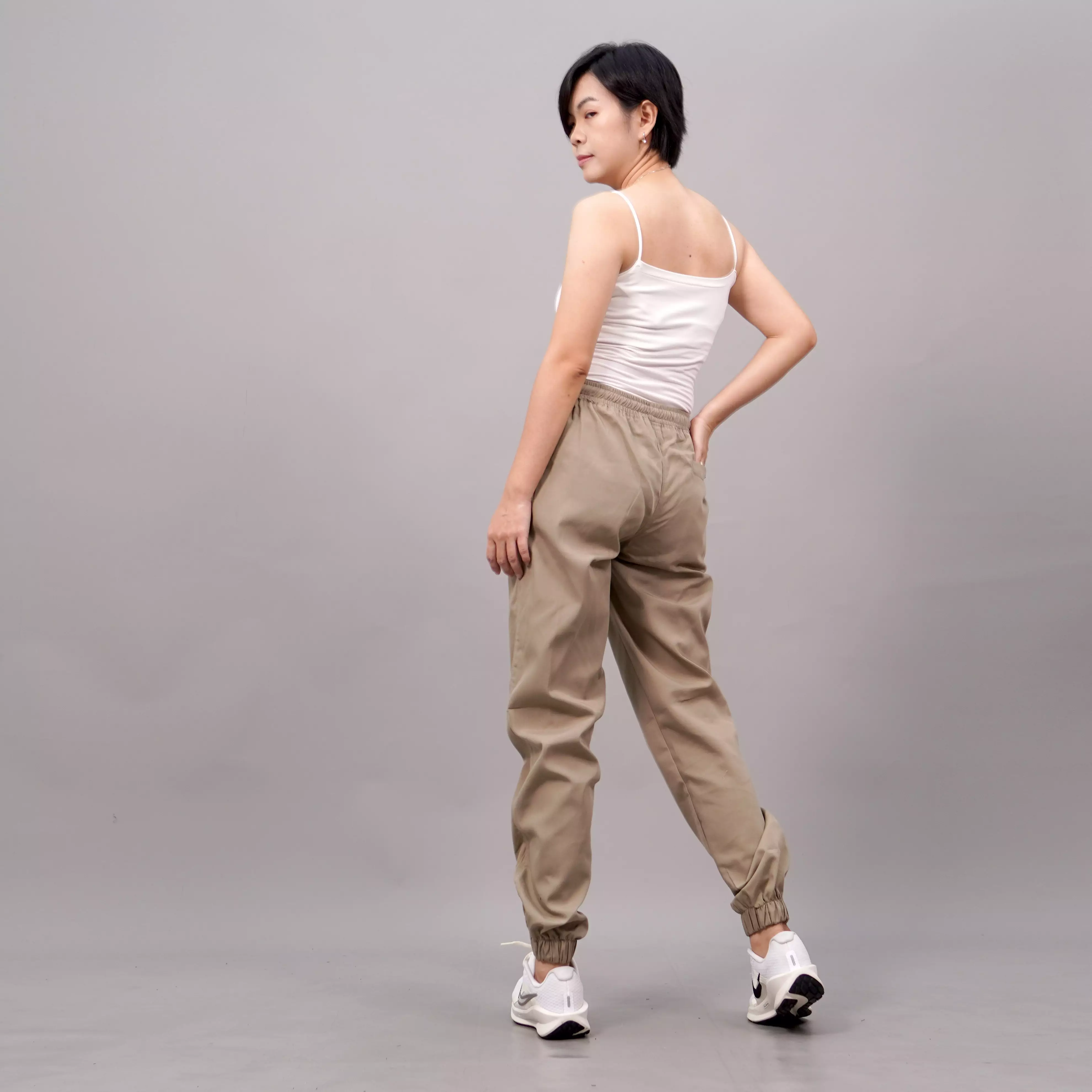  DIAN Jogger Pants Celana Jogger Wanita Celana Joger - BEIGE