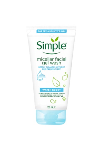 SIMPLE Simple Water Boost Micellar Facial Gel Wash 150ml 8C209ESD667AD5GS_1
