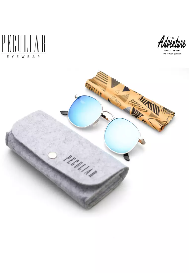 Adventure X Peculiar Eyewear Anti-Radiation UV400 Replaceable Lenses for Men and Women - Sunglasses - Silver