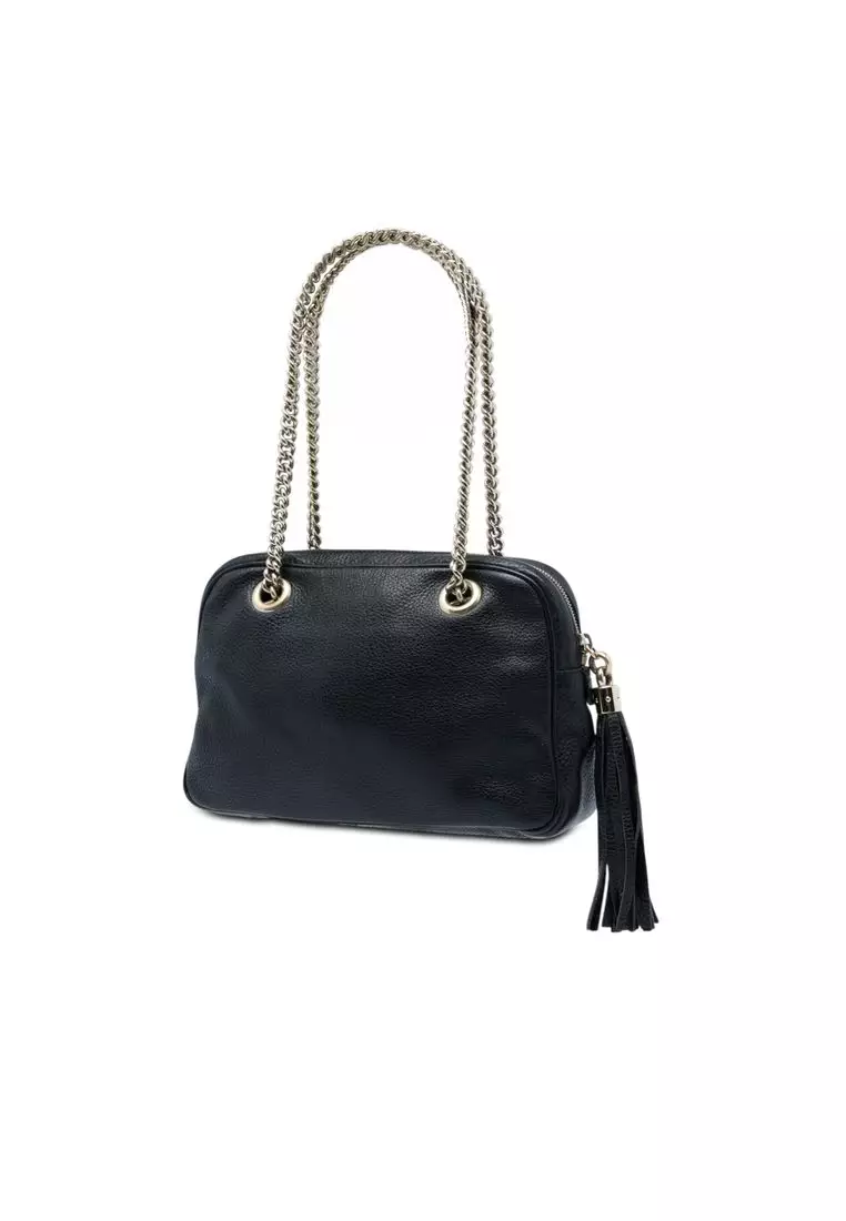 Pre-Loved Gucci Leather Soho Chain Zip Shoulder Bag