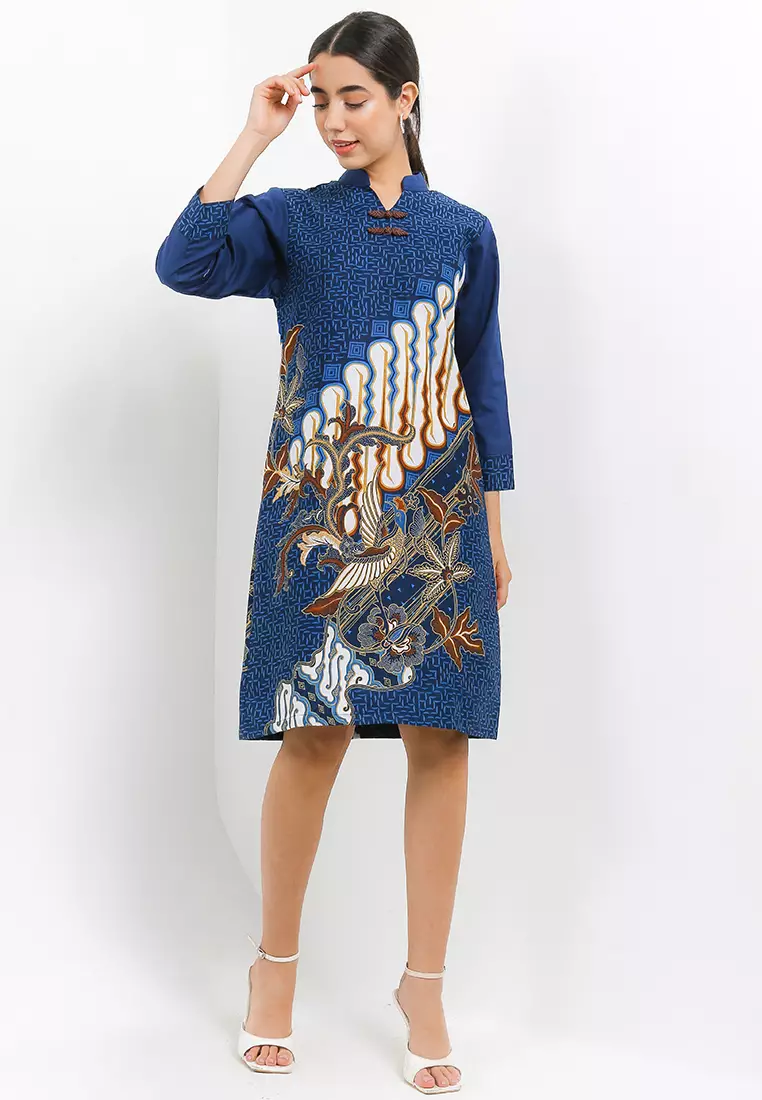 Adena Dress Batik Katun Wanita