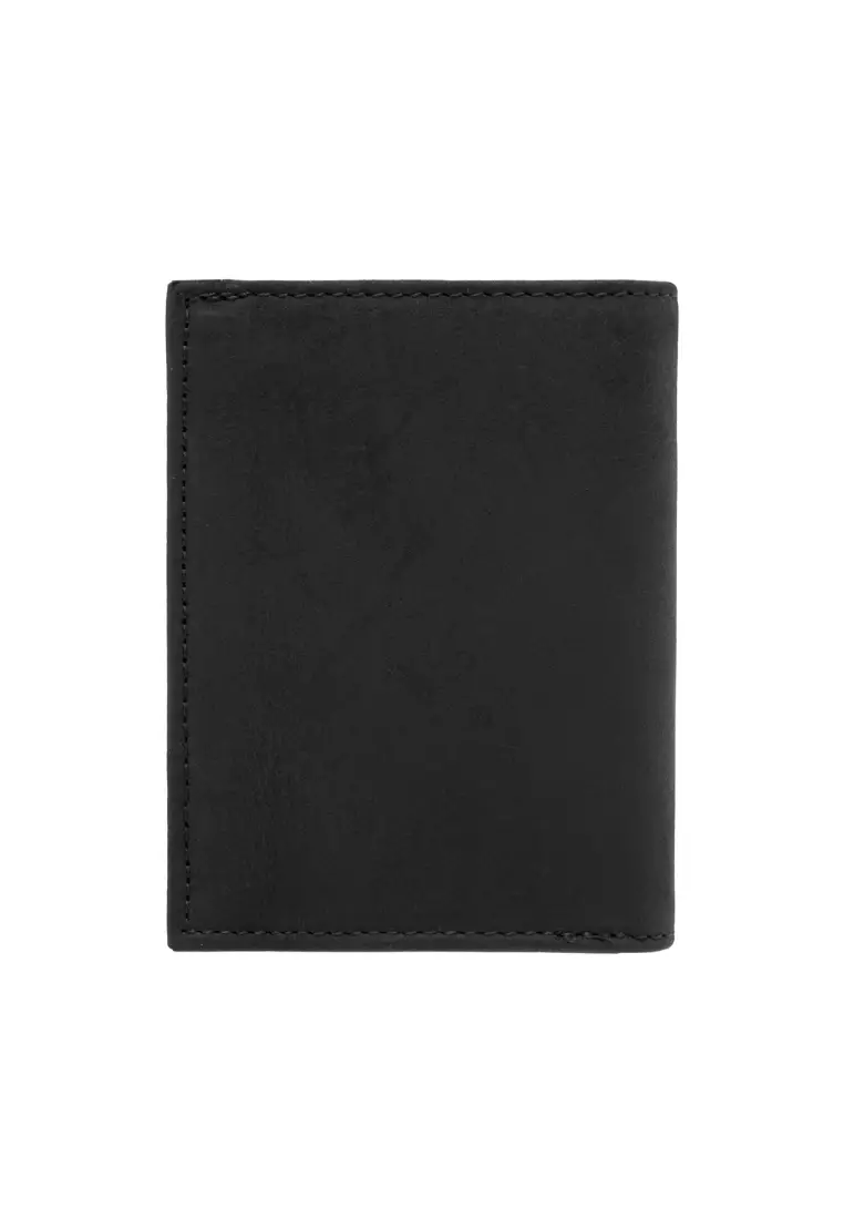 Full Grain Crazy Horse Leather Small Vertical Wallet Multifunction Card Holder JWD 20856