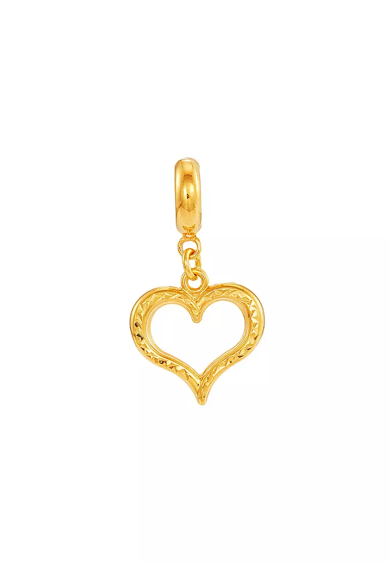 Gold sale heart charm