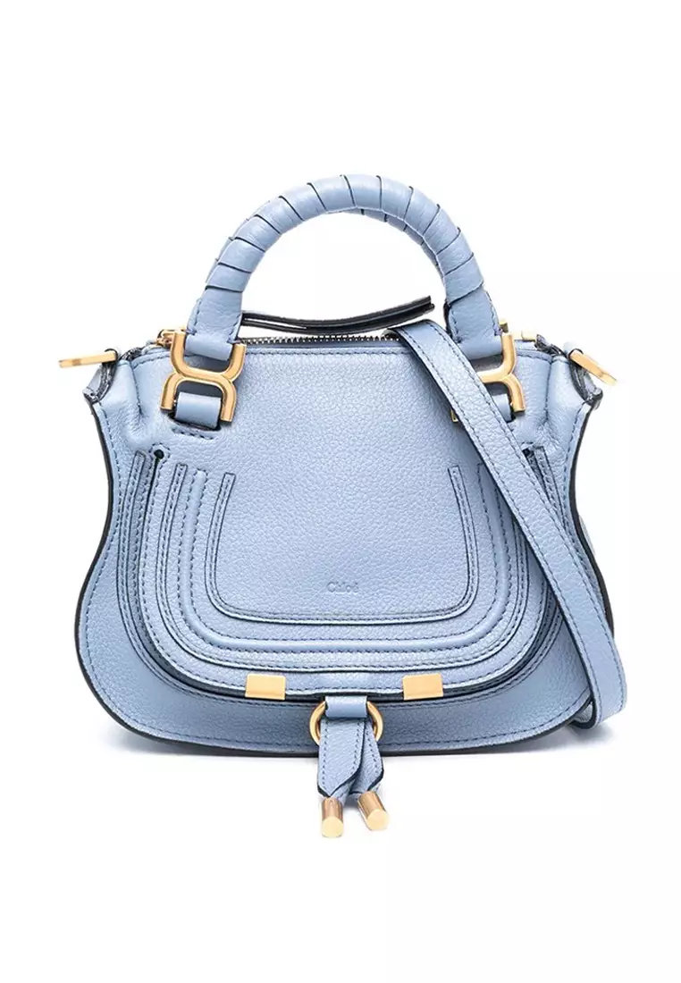 Marcie Mini Double Carry Shoulder Bag in Shady Cobalt