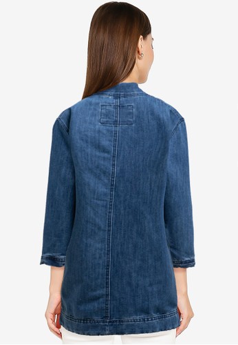 Jual Denim Addict Women Kimono Denim Jacket Original | ZALORA Indonesia
