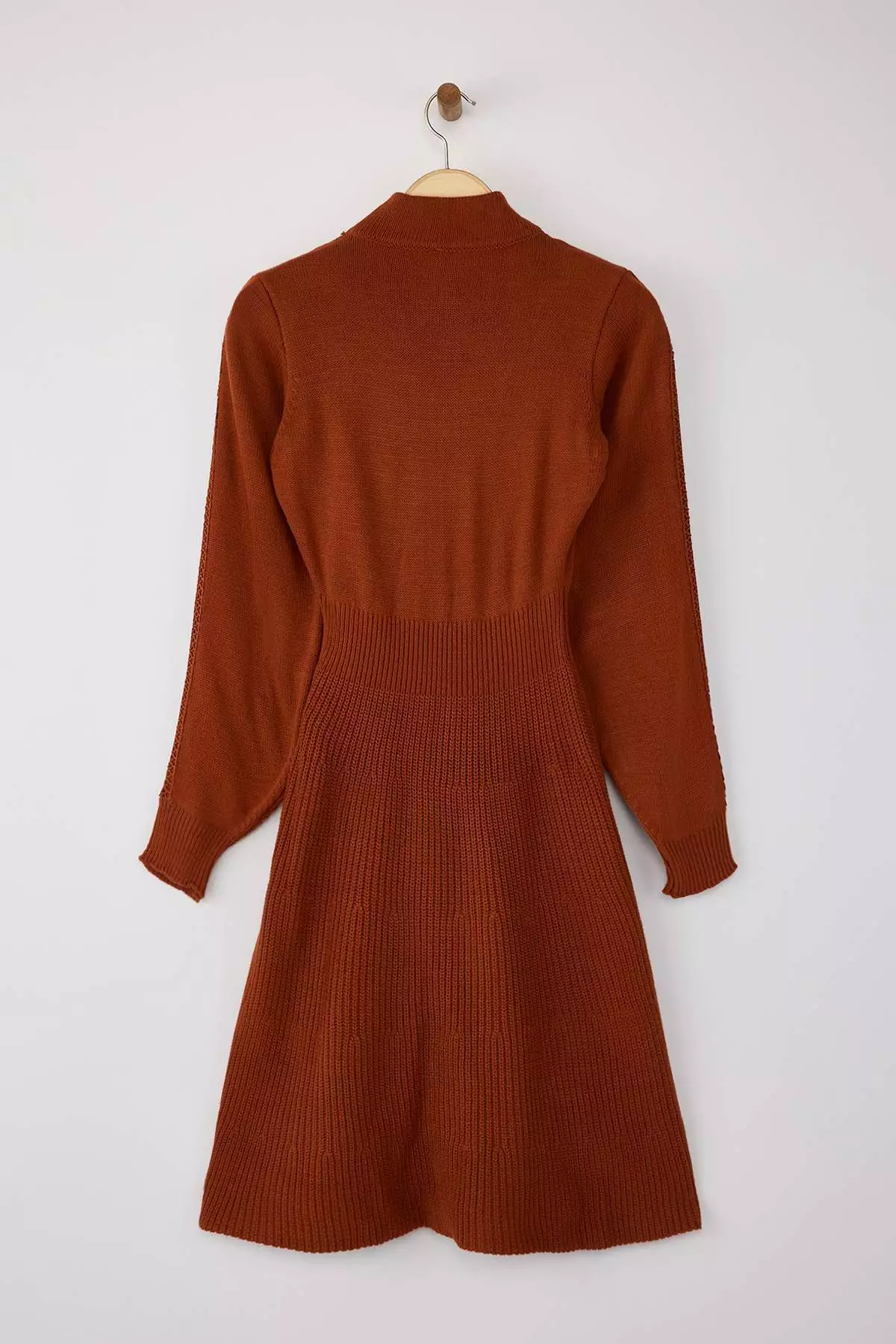 Tile Mini Knitwear Lace Dress