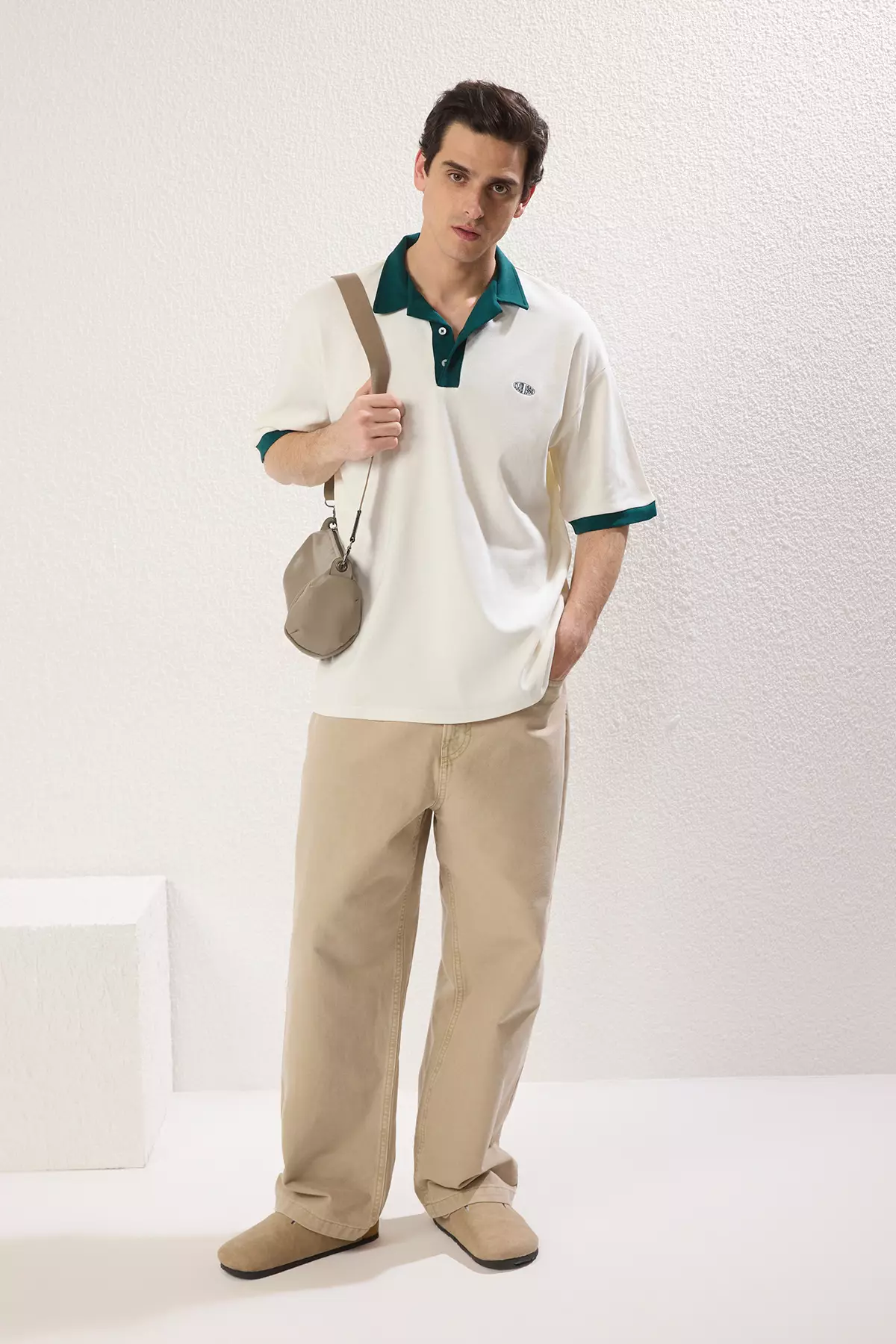 Embroidered Detail Polo Shirt