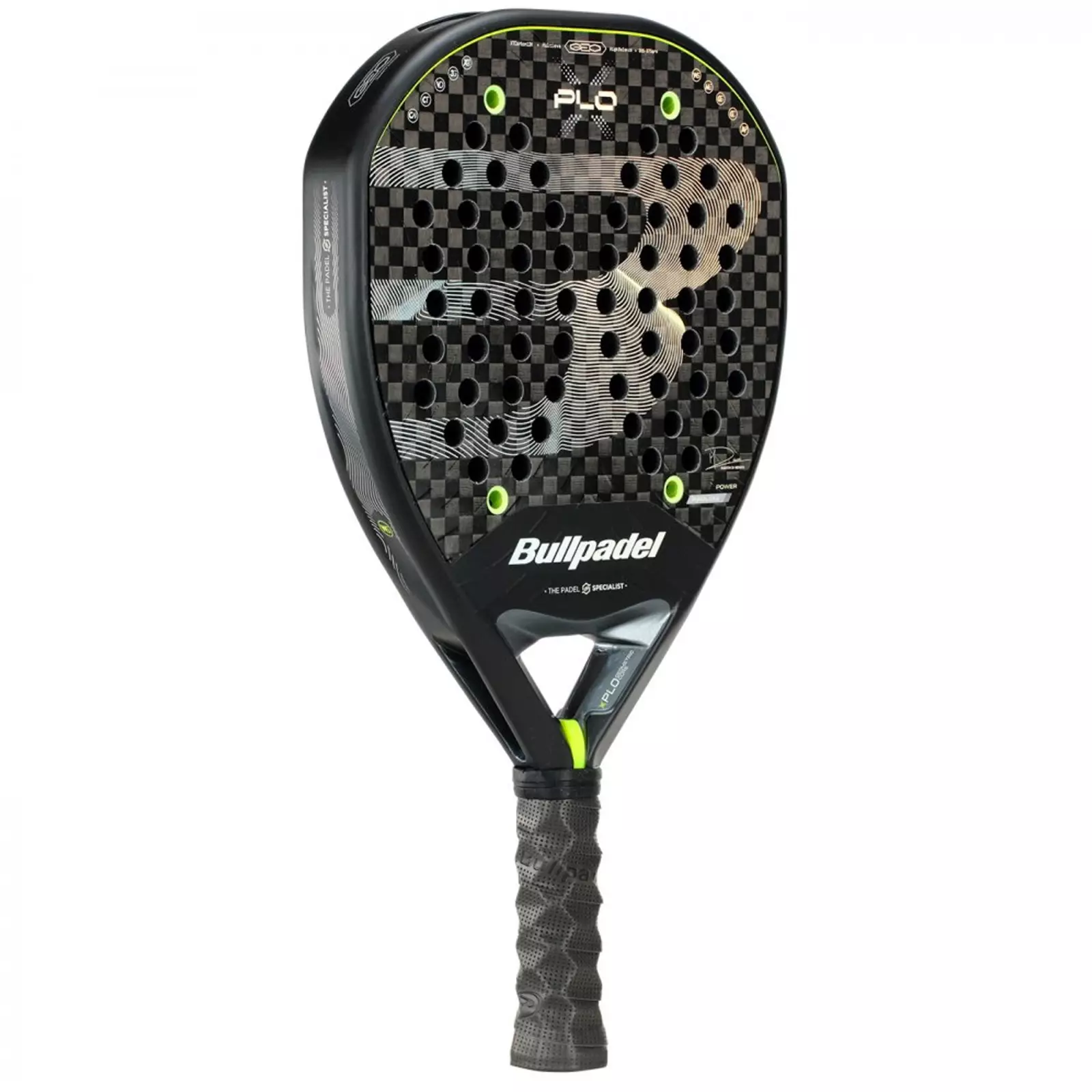 Raket Padel BULLPADEL Xplo 2026 365-375g Black Carbon
