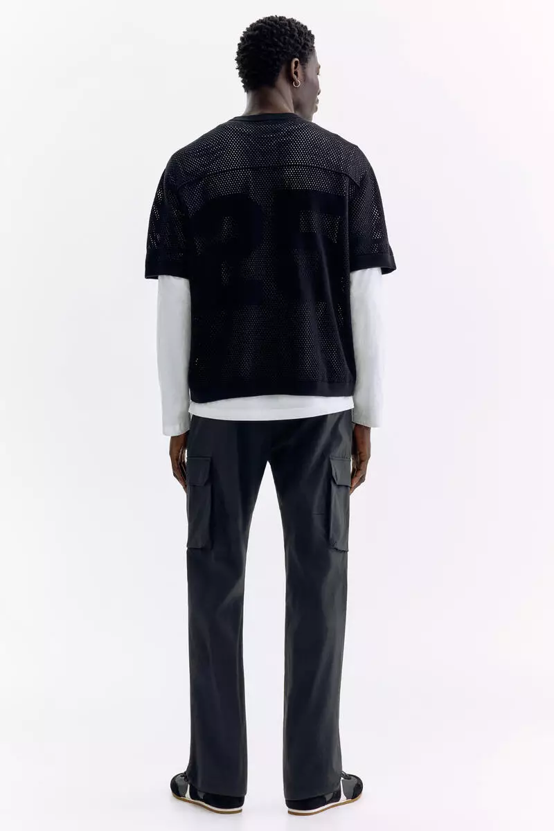 Regular Fit Nylon cargo trousers