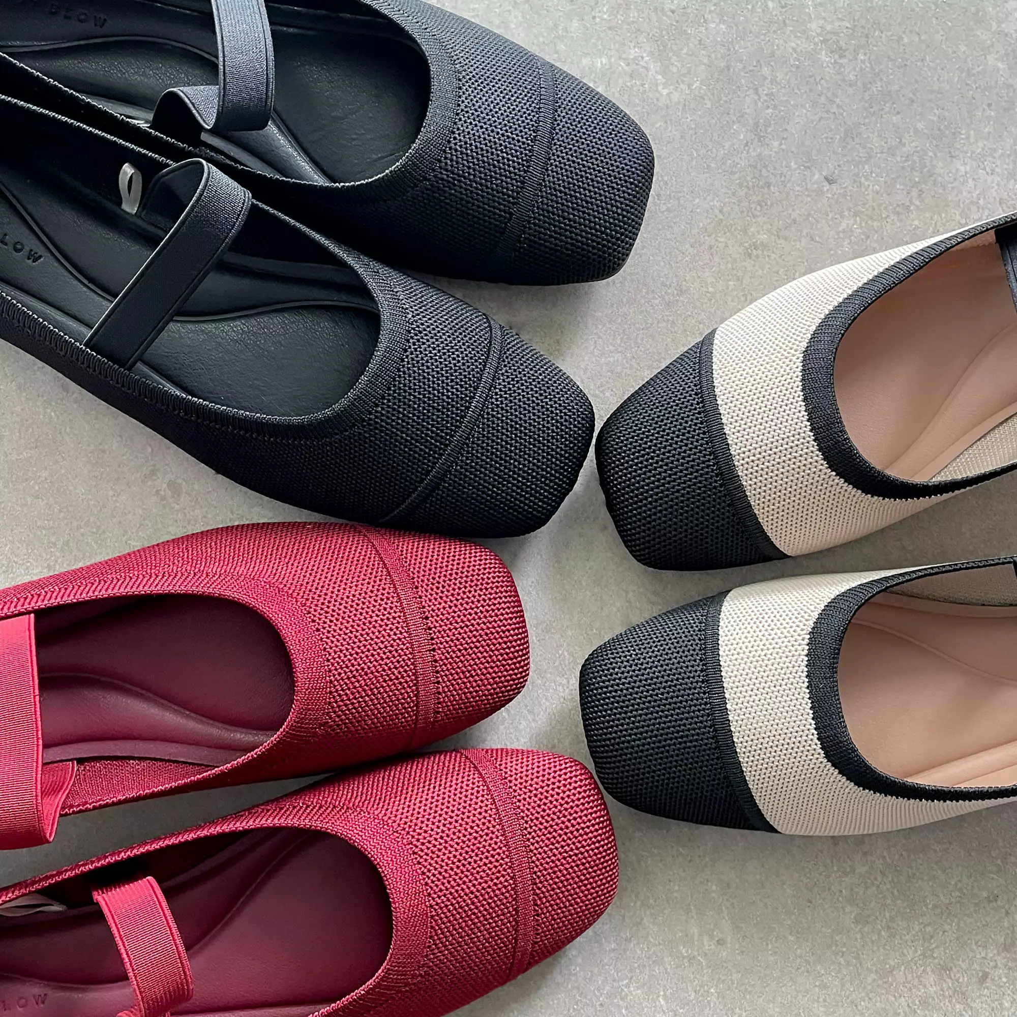 Blow Gia Mary Jane Flats Knit BLWF 0040