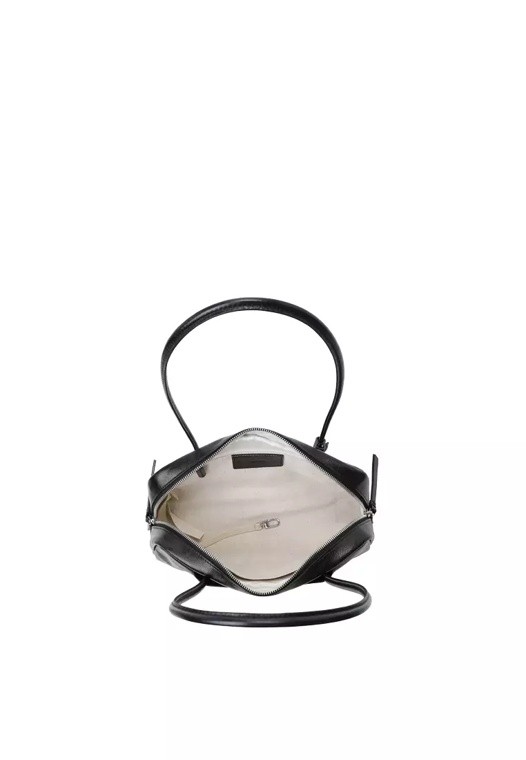 TONA Pocket East West Boston Bag - Distressed Black