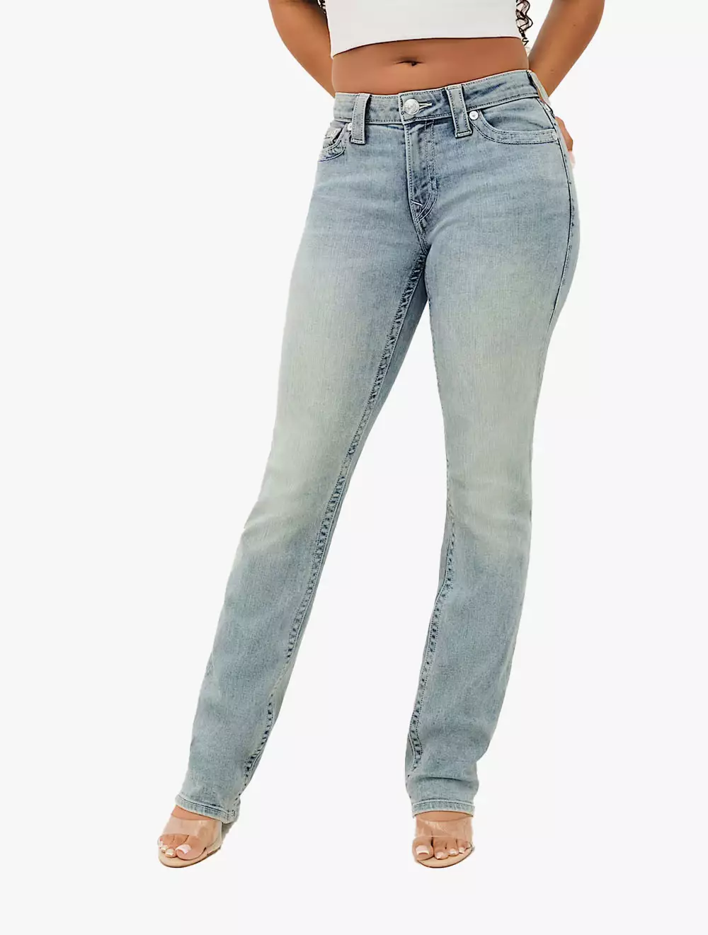 True Religion  - Women Denim Pants - BILLIE MR STRAIGHT - Light Blue