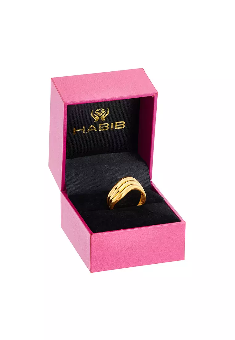 HABIB Oro Italia 916 Yellow Gold Ring GR60270825 (22K Gold)