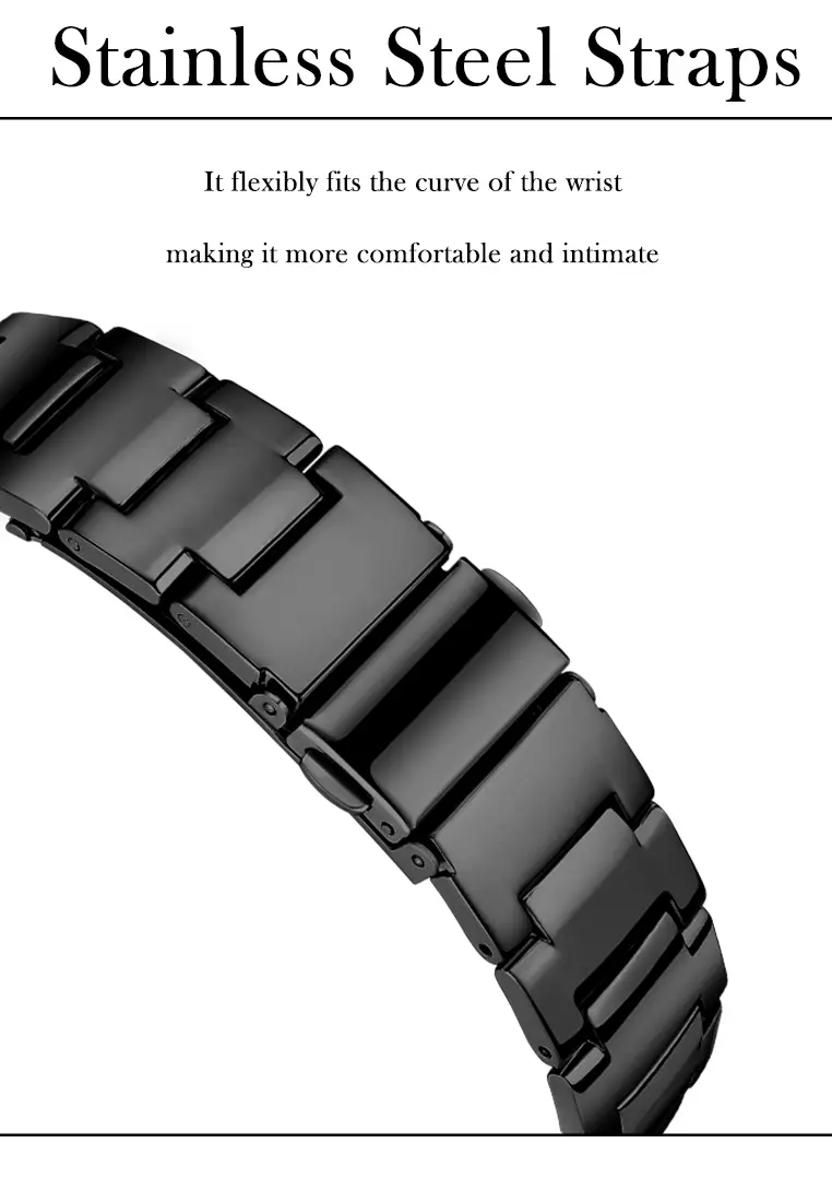 Jam Tangan Pria 9090 Kuarsa Klasik Bisnis Pria Tali Stainless Steel Jam Tangan Cowok Original allblack