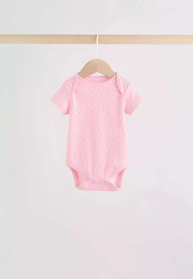 Baby Short Sleeve Bodysuits 5 Pack