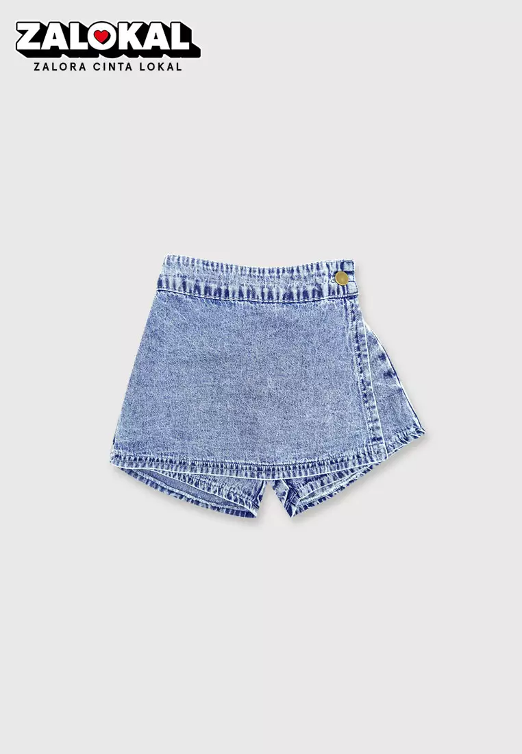Mooi Rok Celana Anak Perempuan Hanako Ruffle Skort