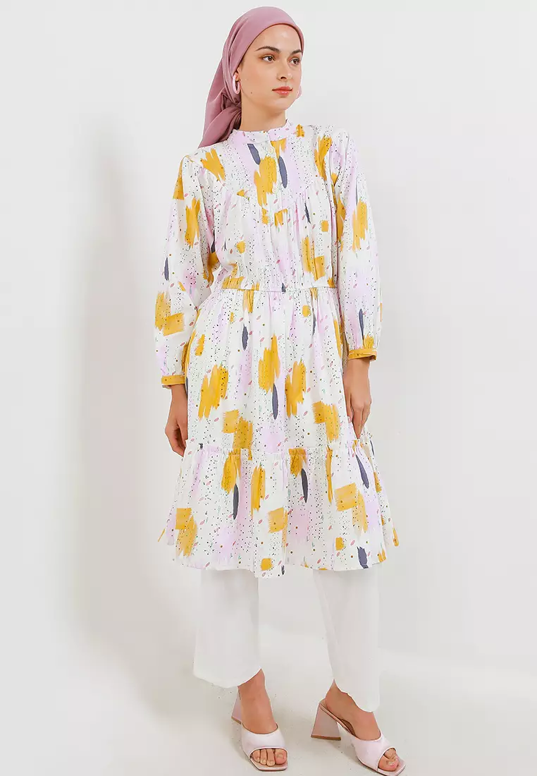 MFMW Dewita Tunik Multicolor Motif