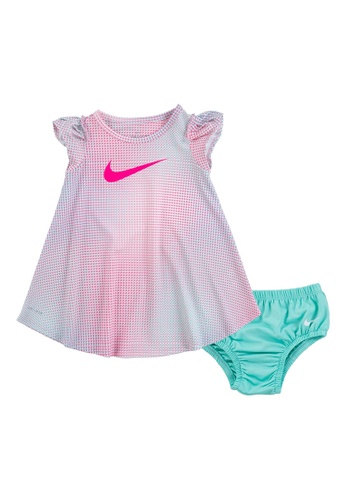 Nike pink Nike Girl Infant's Pixel Pop All Over Print Dress (12 - 24 Months) - Tropical Twist D8268KA0B3841EGS_1