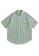 Twenty Eight Shoes green Loose Contrast Stripe Short Shirt 2251S21 620CCAA41DBA2DGS_1
