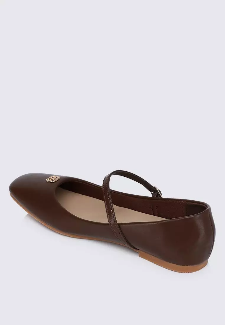 Aimee Comfy Ballerina In Espresso