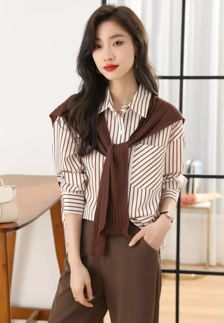 ずとまよ　Striped Shirts (Halo Stripe)　L ずとまよ ストライプシャツ (Halo Stripe) Lサイズ ずとまよ