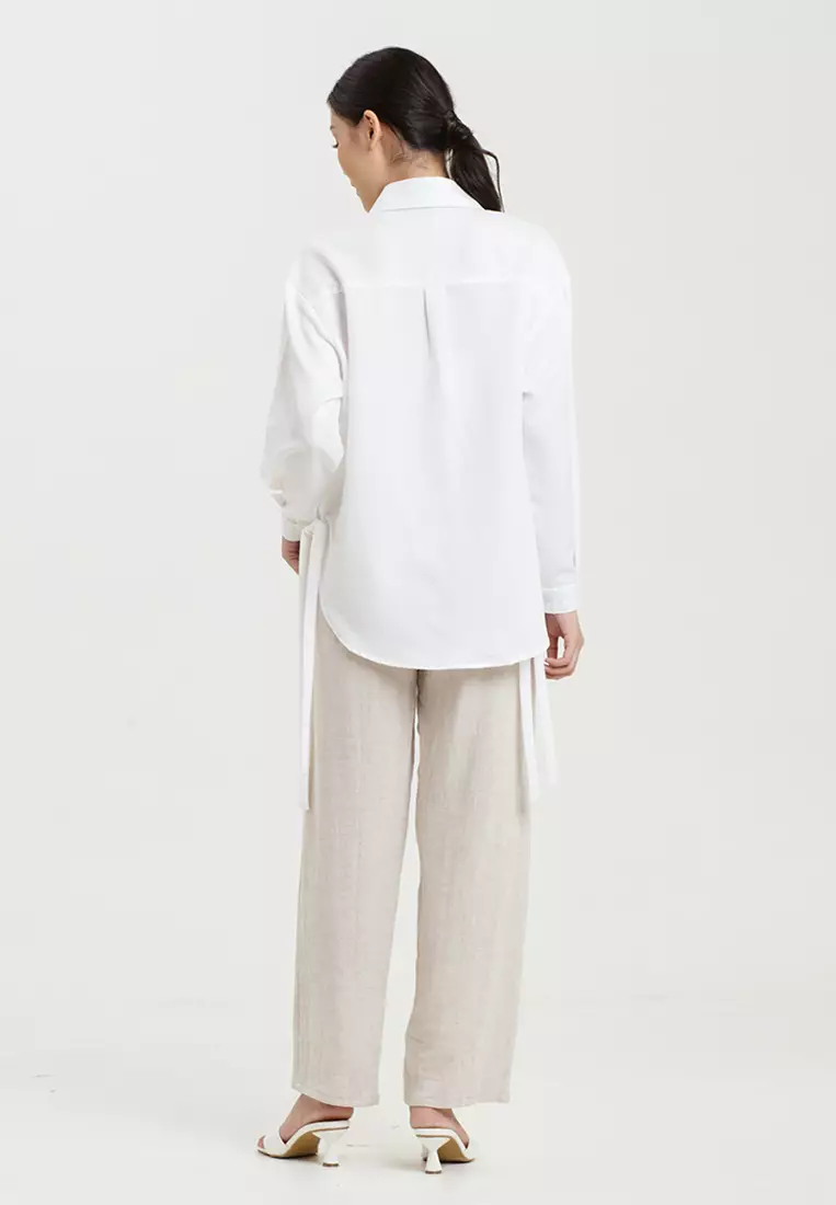 Tied Oversized Shirt