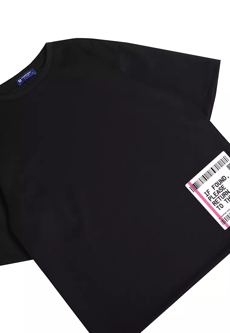 MTO98 kaos oversize gym bahan scuba tebal if found return to the gym pria t shirt oversize hitam