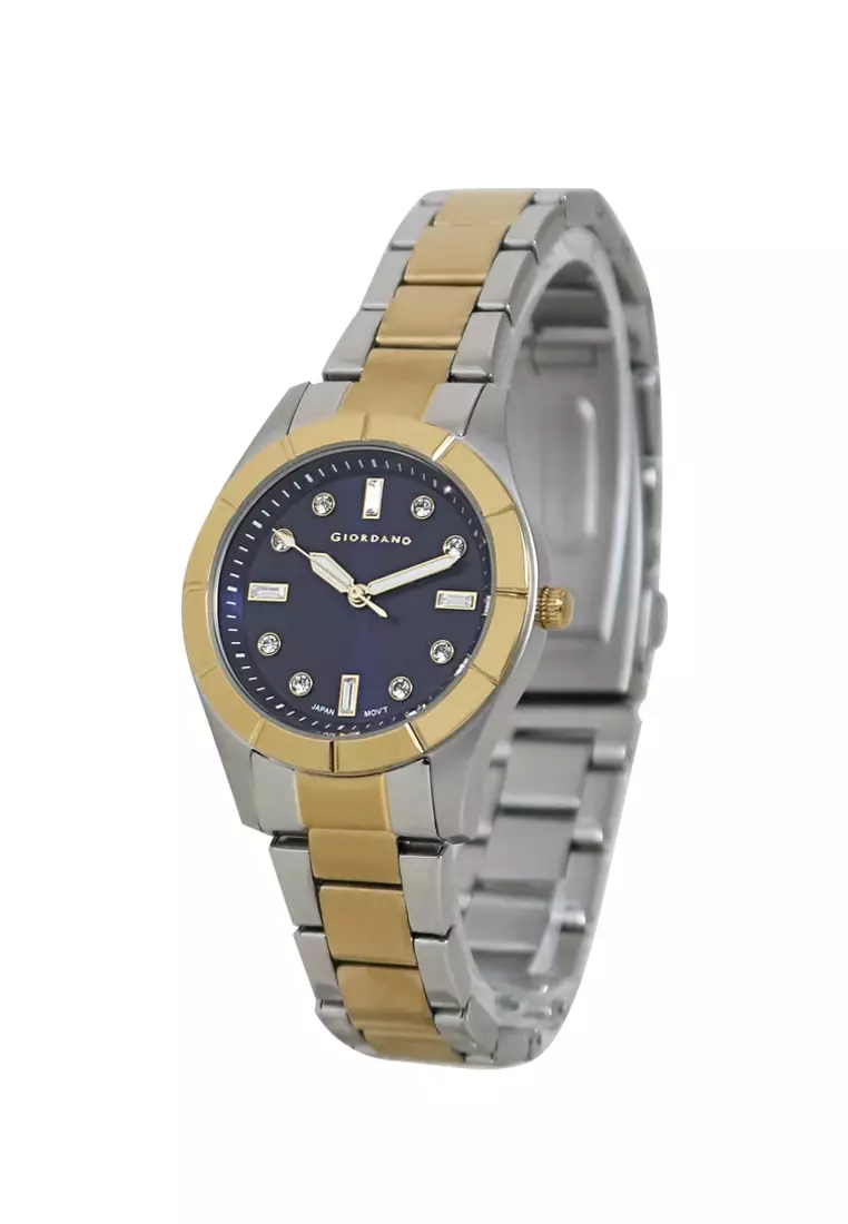 Giordano Classic Two Tone Stainless Steel Analog Quartz Watch For Women G2789-33