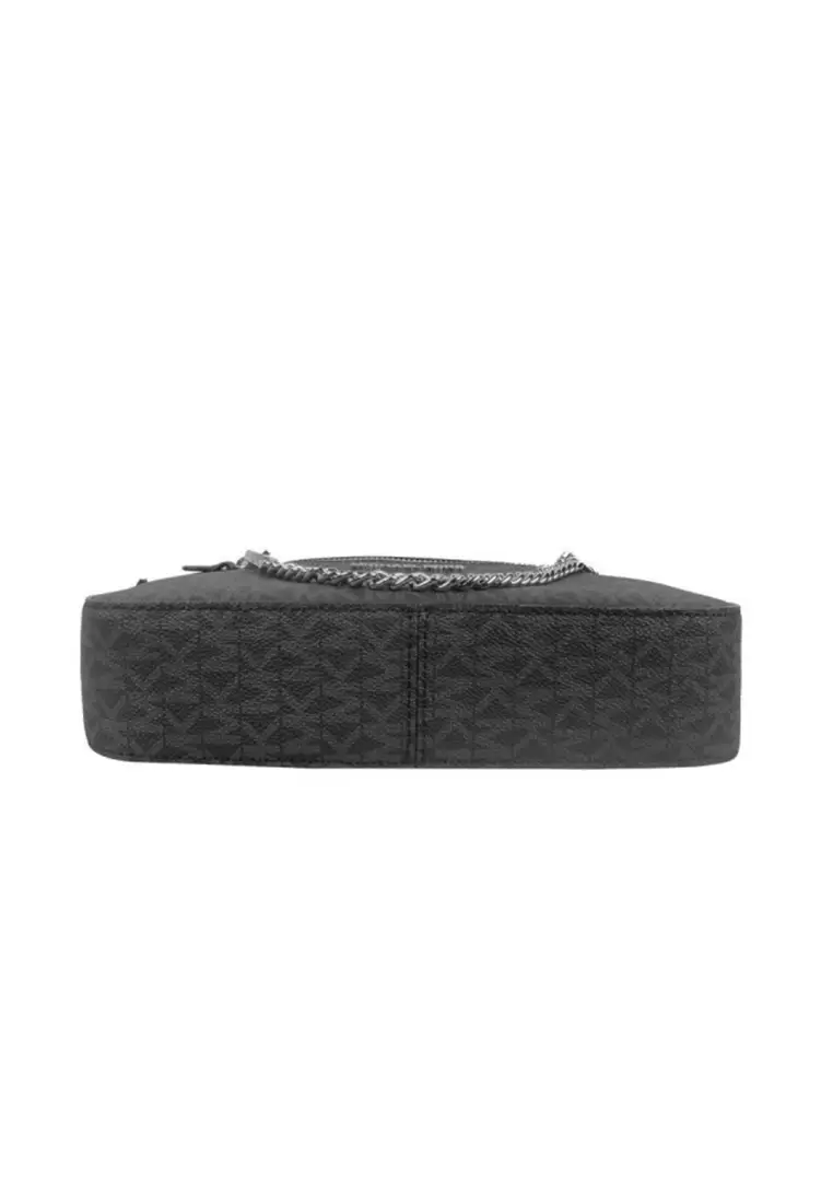 Jet Set Large Logo Crossbody Bag In Black 35S1STTC9B