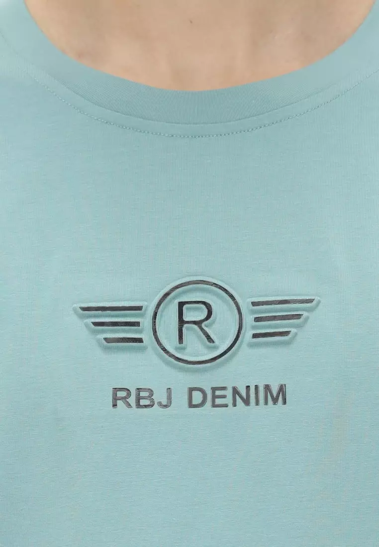 RBJ T-Shirt Cotton Spandex Emboss Pria 2482370801