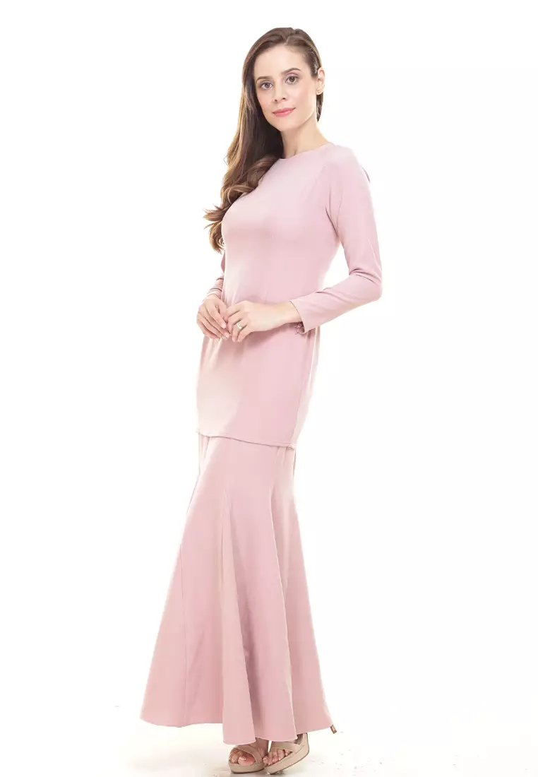 Rina Kurung in Soft Pink