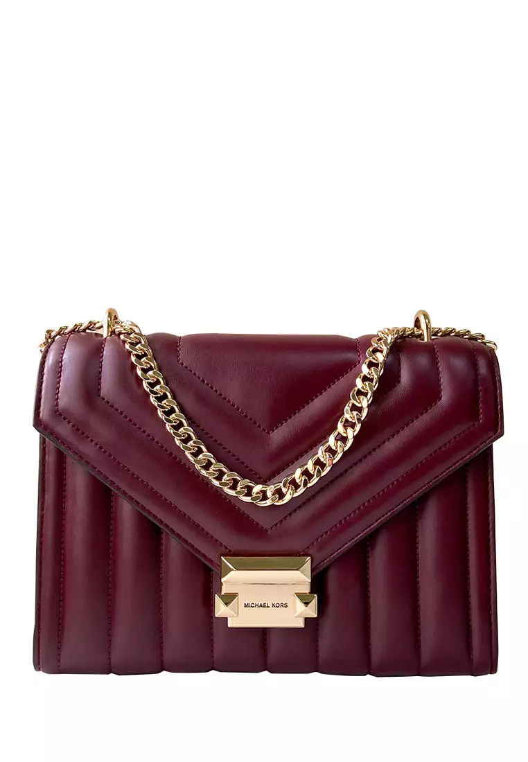 Michael kors whitney quilted leather backpack top