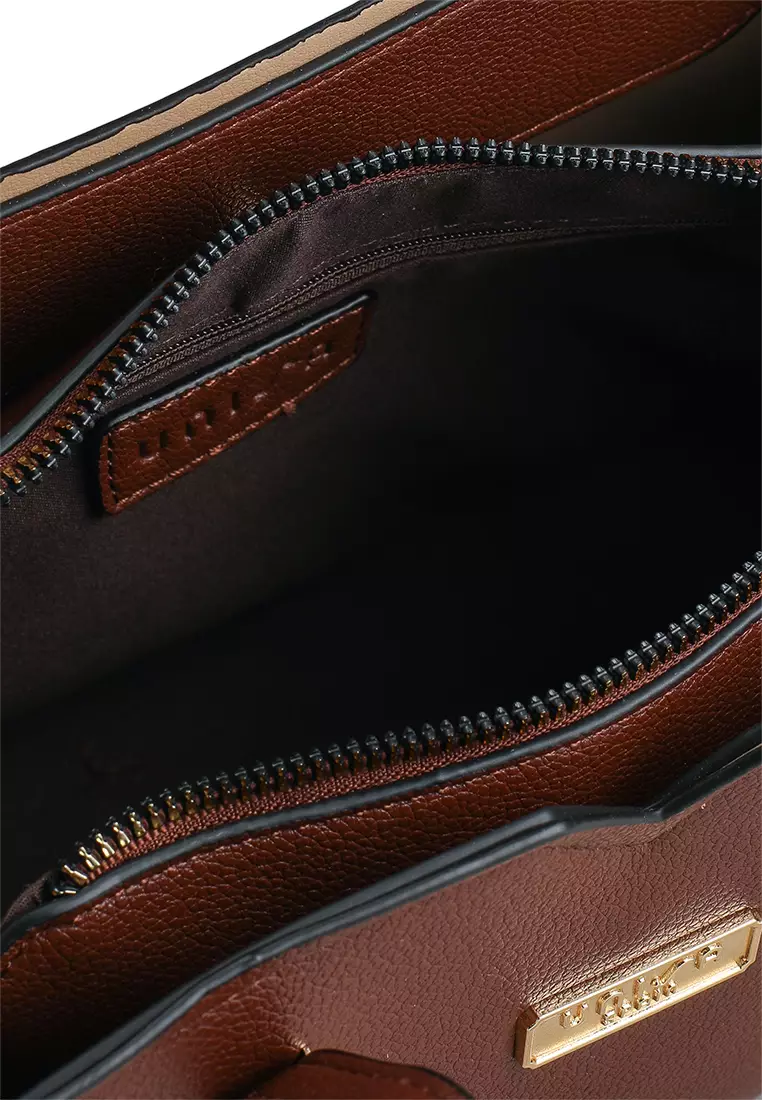 Pebbled Multi-Compartment Tote