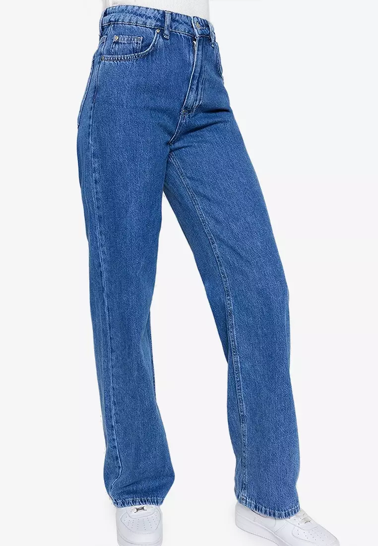 Buy Trendyol Wide Leg Jeans 2024 Online ZALORA Philippines