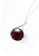 Majade Jewelry red and silver Garnet Drop Shape Necklace In 14k White Gold And Diamond E6F7BACBA1E854GS_3
