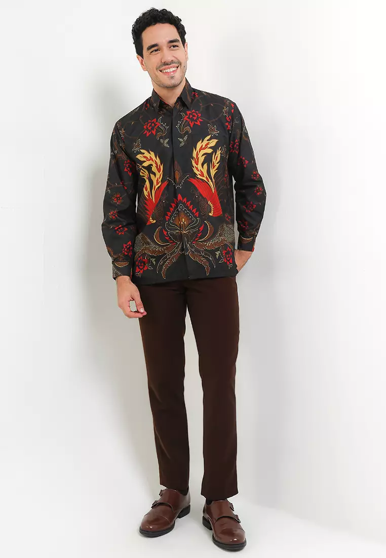 Pirantha Kemeja Batik Exclusive Premium Pria Casual Modern Lengan Panjang