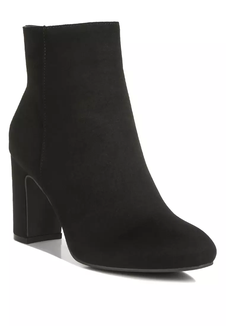 black heel boots ankle