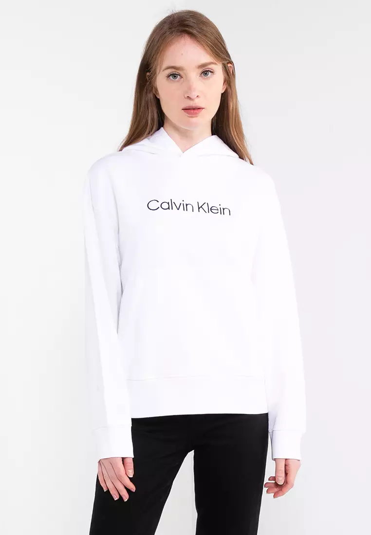 Buy Calvin Klein Logo Drawcord Hoodie Calvin Klein Jeans 2024