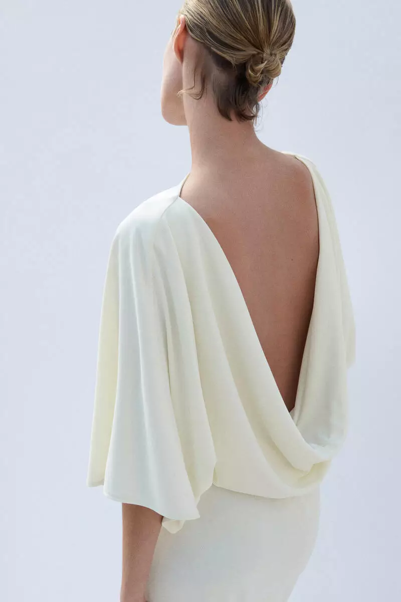 Draped maxi dress