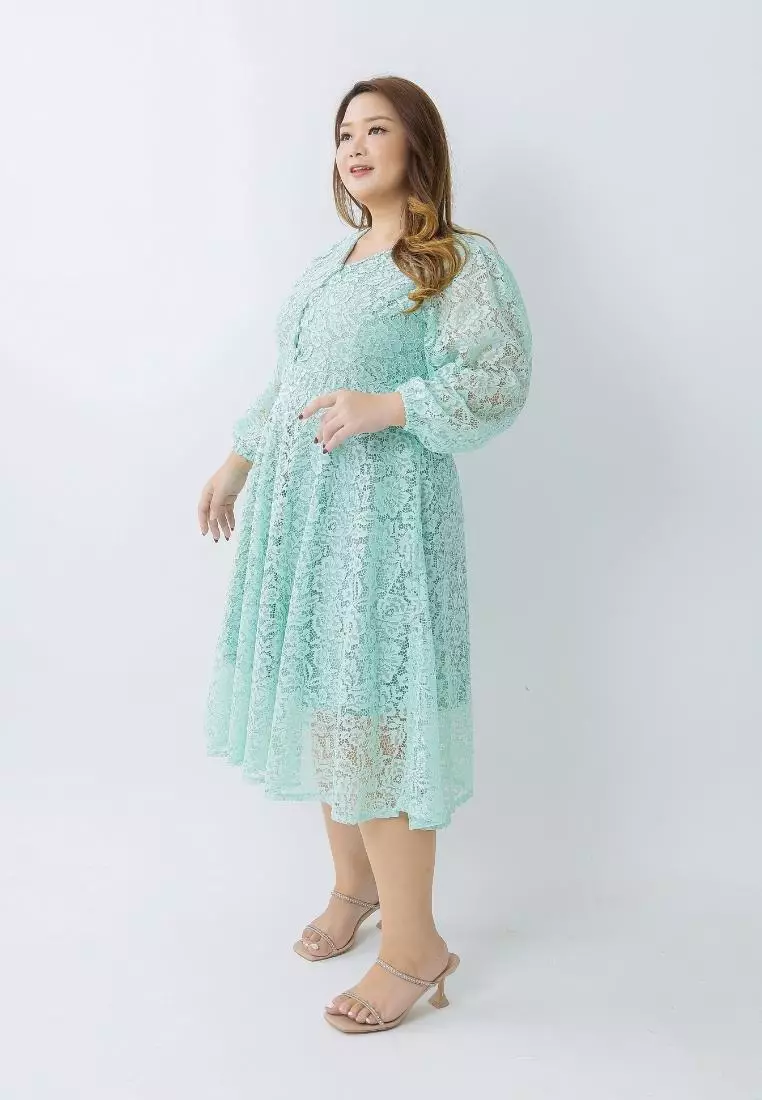 Plus Size Dress Hye Ji Mint
