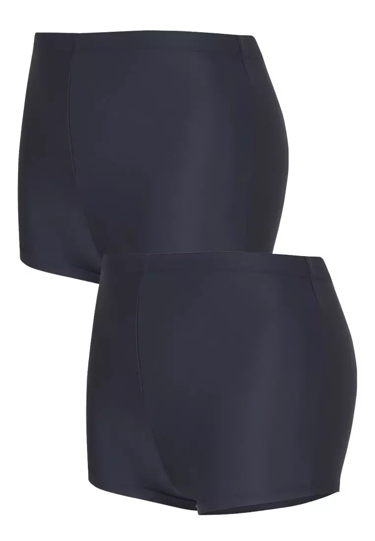 2-in-1 Pack Boyleg Swim Shorts  Women Swimwear