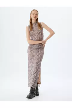 Brown Patterned